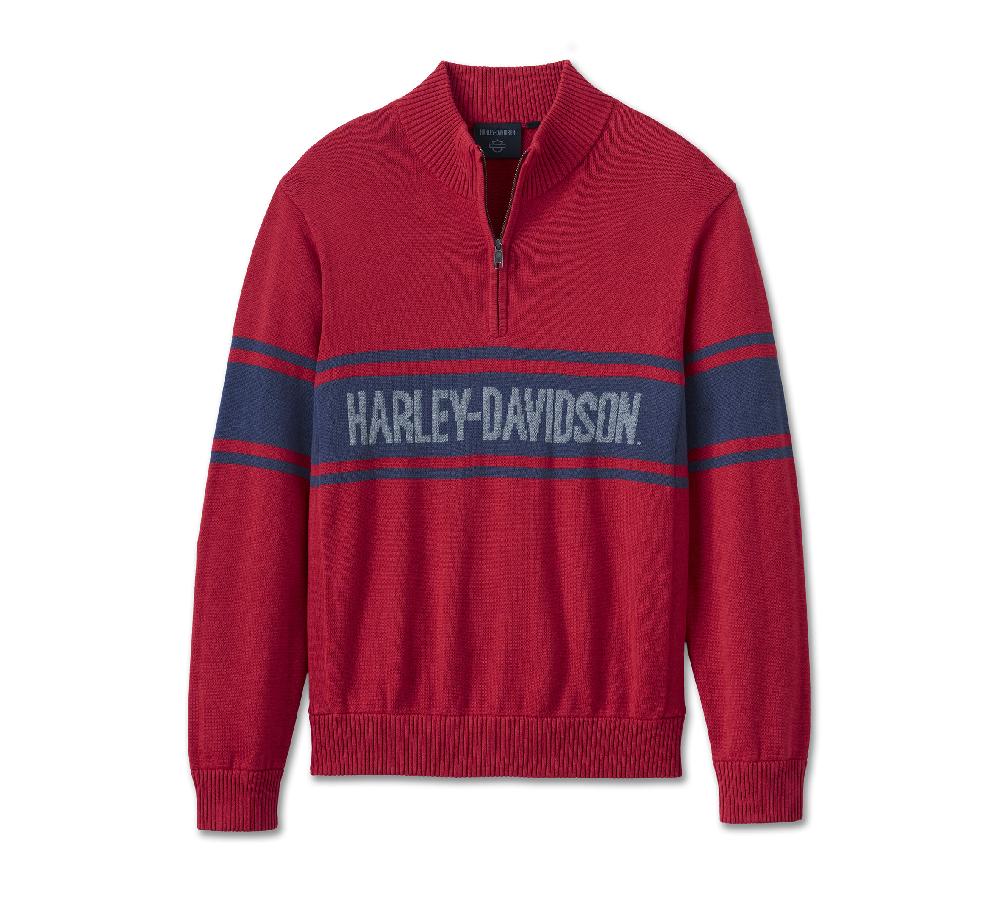 harley Men's Harley-Davidson 1/4 Zip Sweater