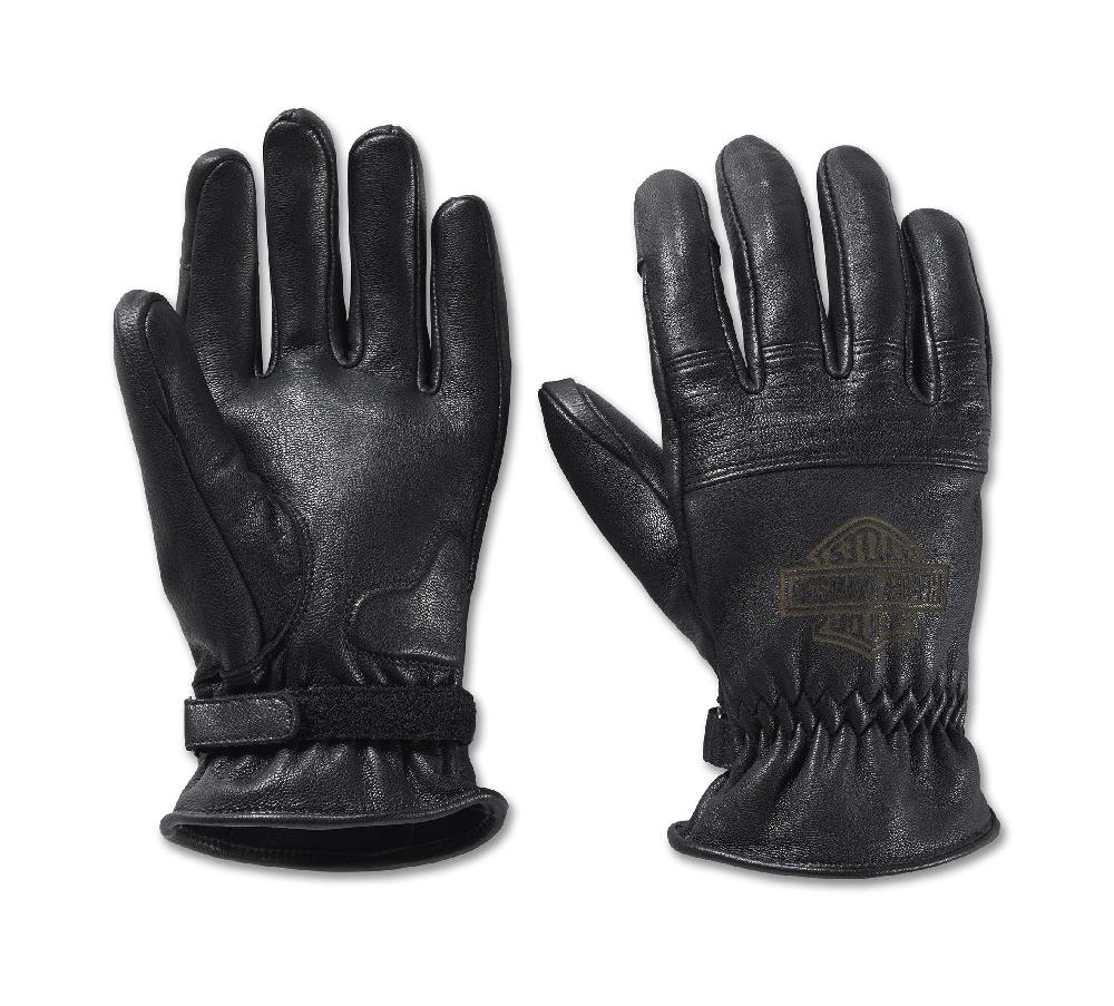 harley Men's Helm Leather Work Gloves