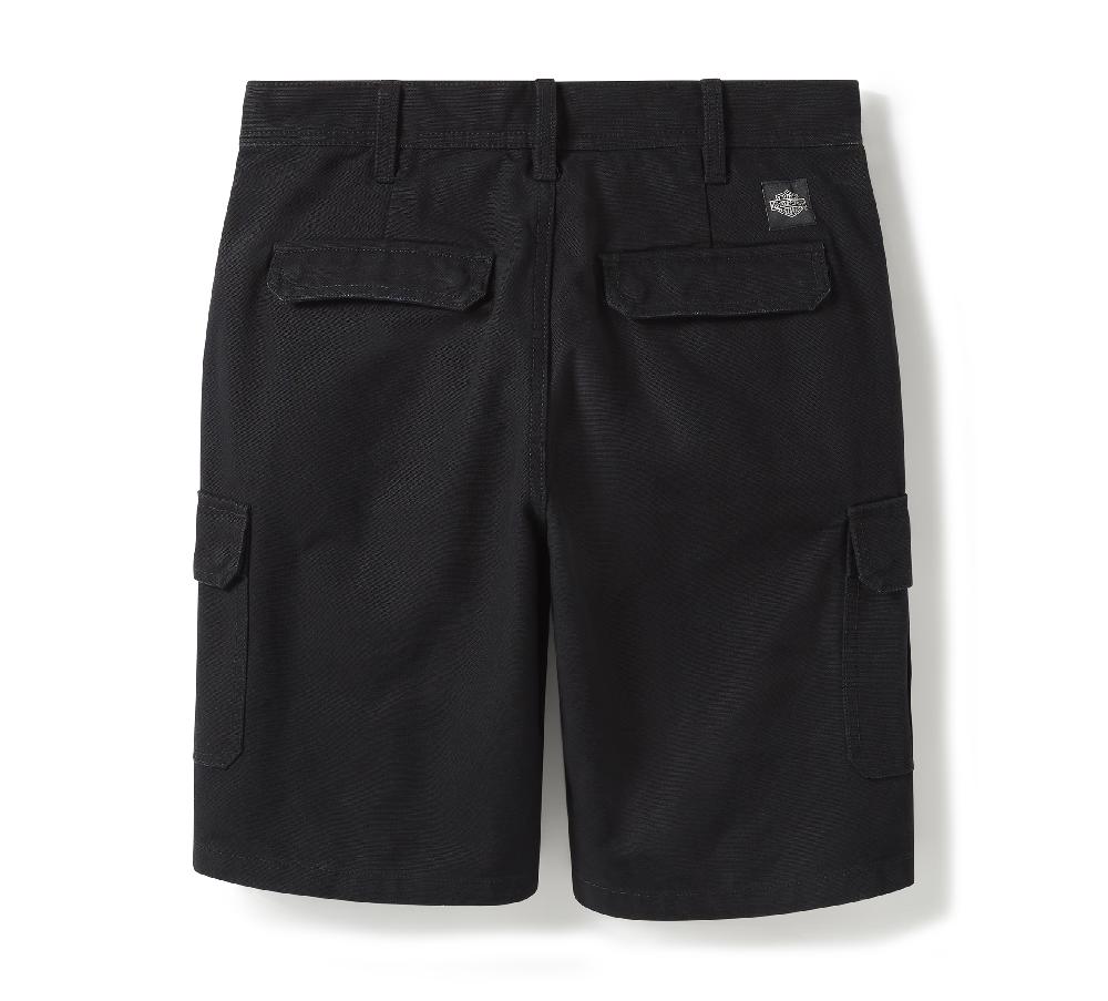 Harley Men's Heritage Canvas Cargo Shorts