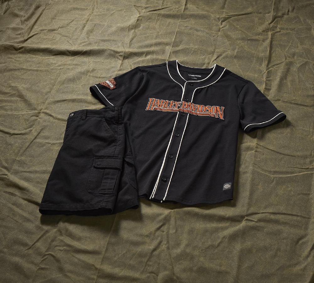 Harley Men's Heritage Canvas Cargo Shorts