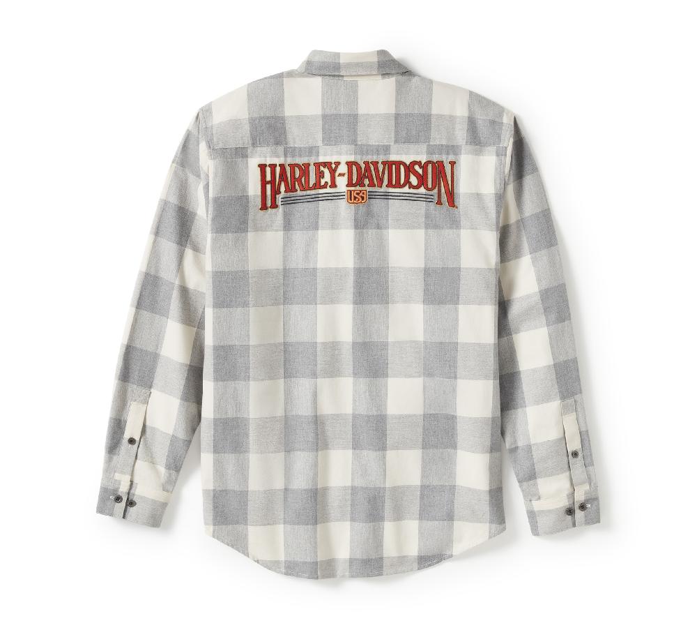 Harley Men's Heritage Plaid Long Sleeve Shirt