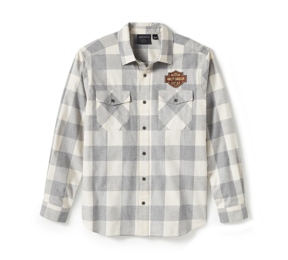 harley Men's Heritage Plaid Long Sleeve Shirt