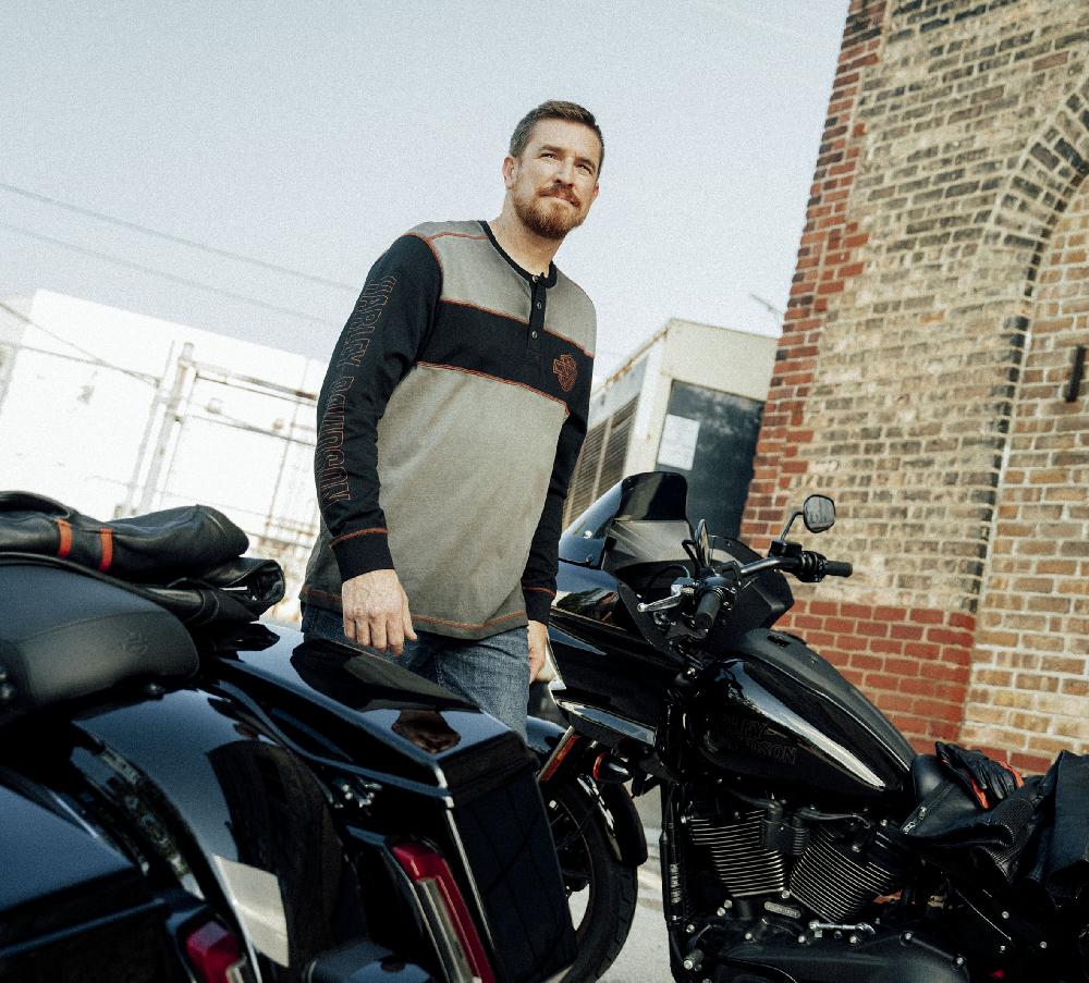 Harley Men's Iron Bar Henley