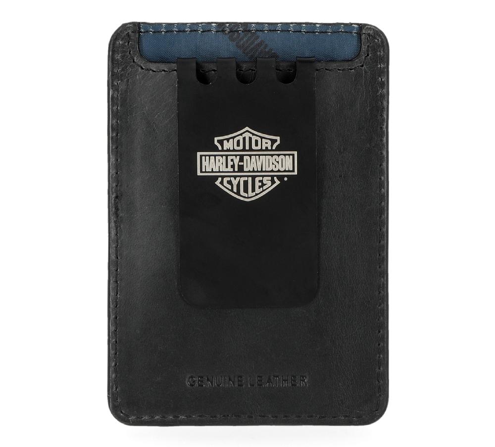 Harley Men's Modular Leather Money Clip Wallet