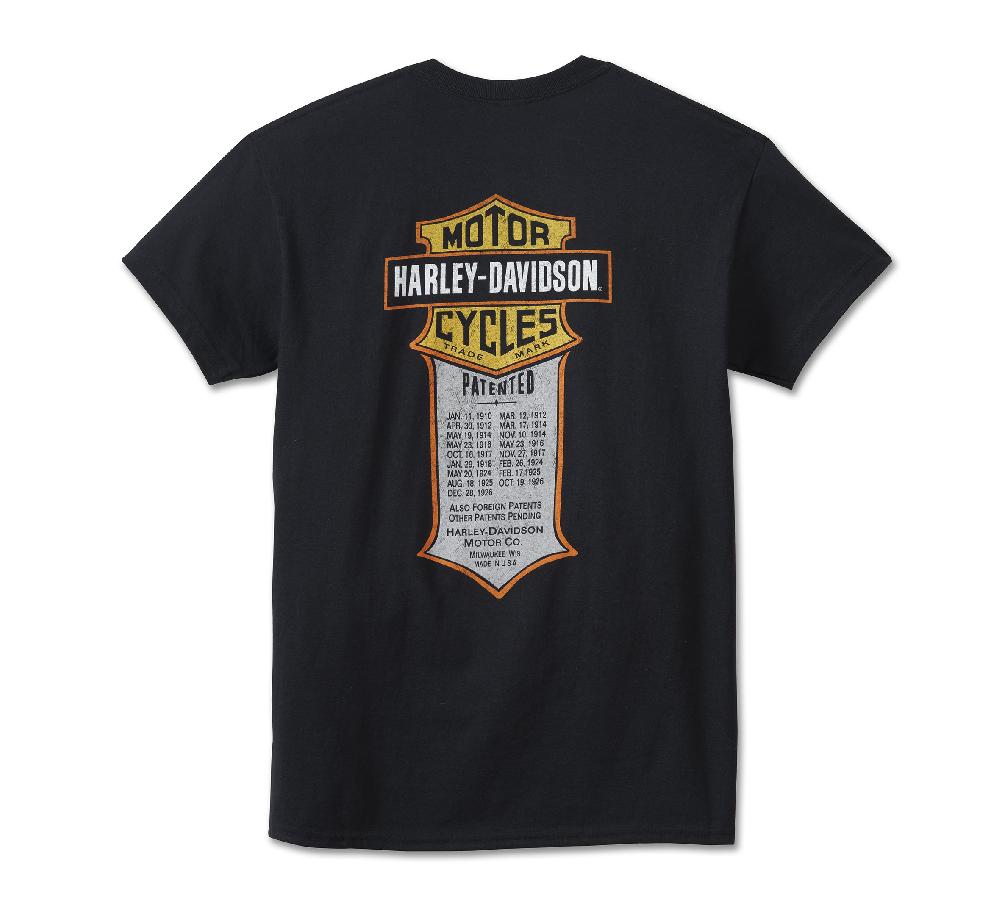 Harley Men's Patent Bar & Shield Tee