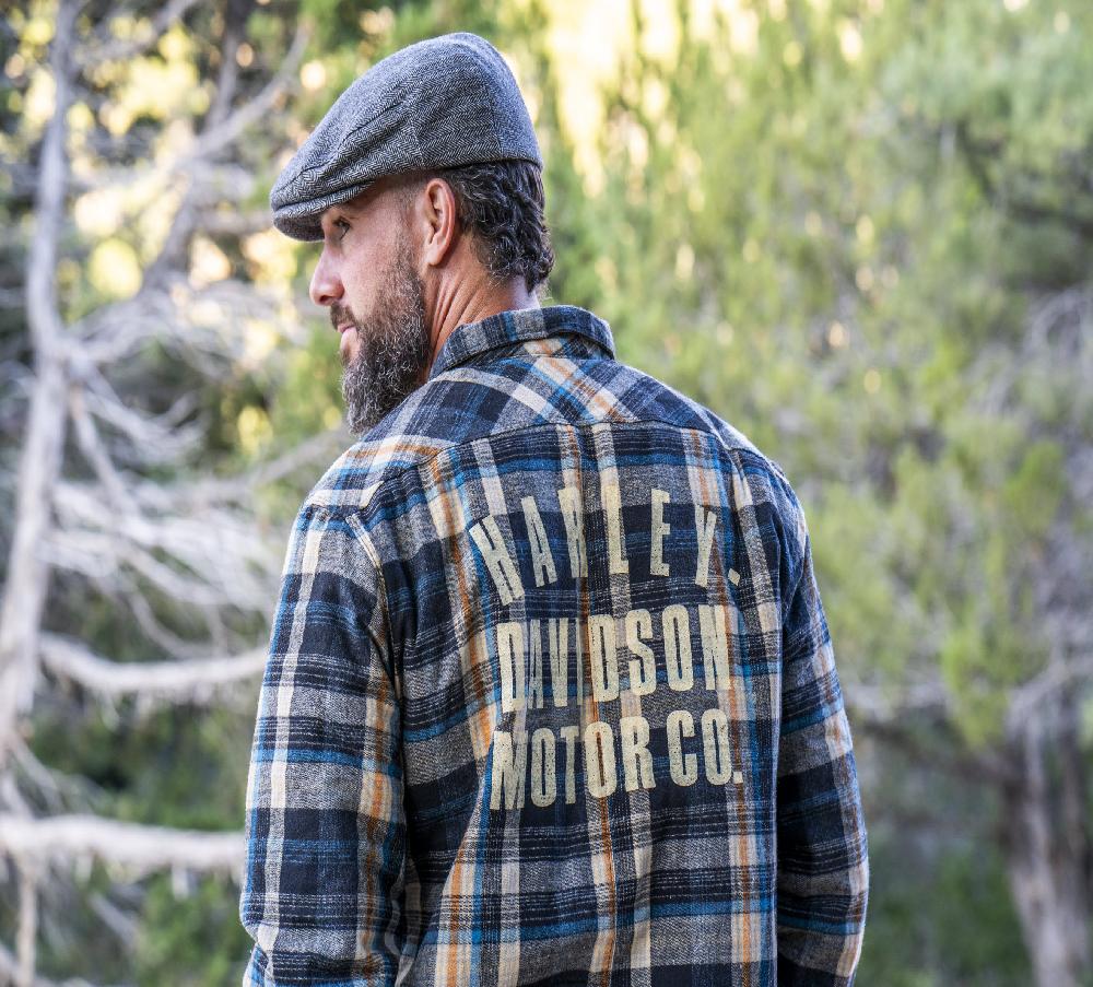 Harley Men's Plaid Overshirt