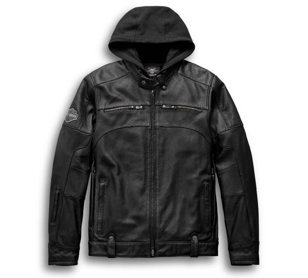 harley Men's Swingarm 3-in-1 Leather Jacket