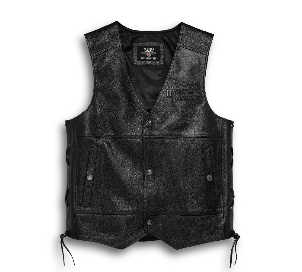 harley Men's Tradition II Leather Vest