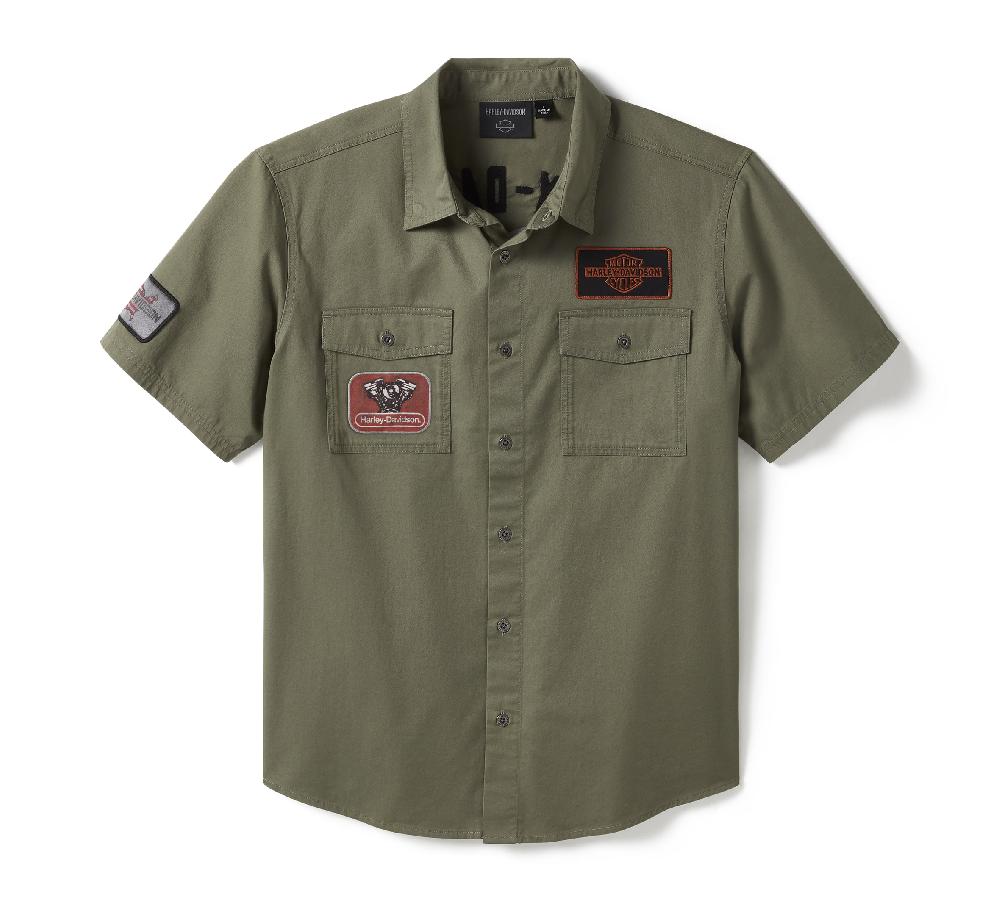 harley Men's V-Twin Equipped Solid Mechanics Shirt