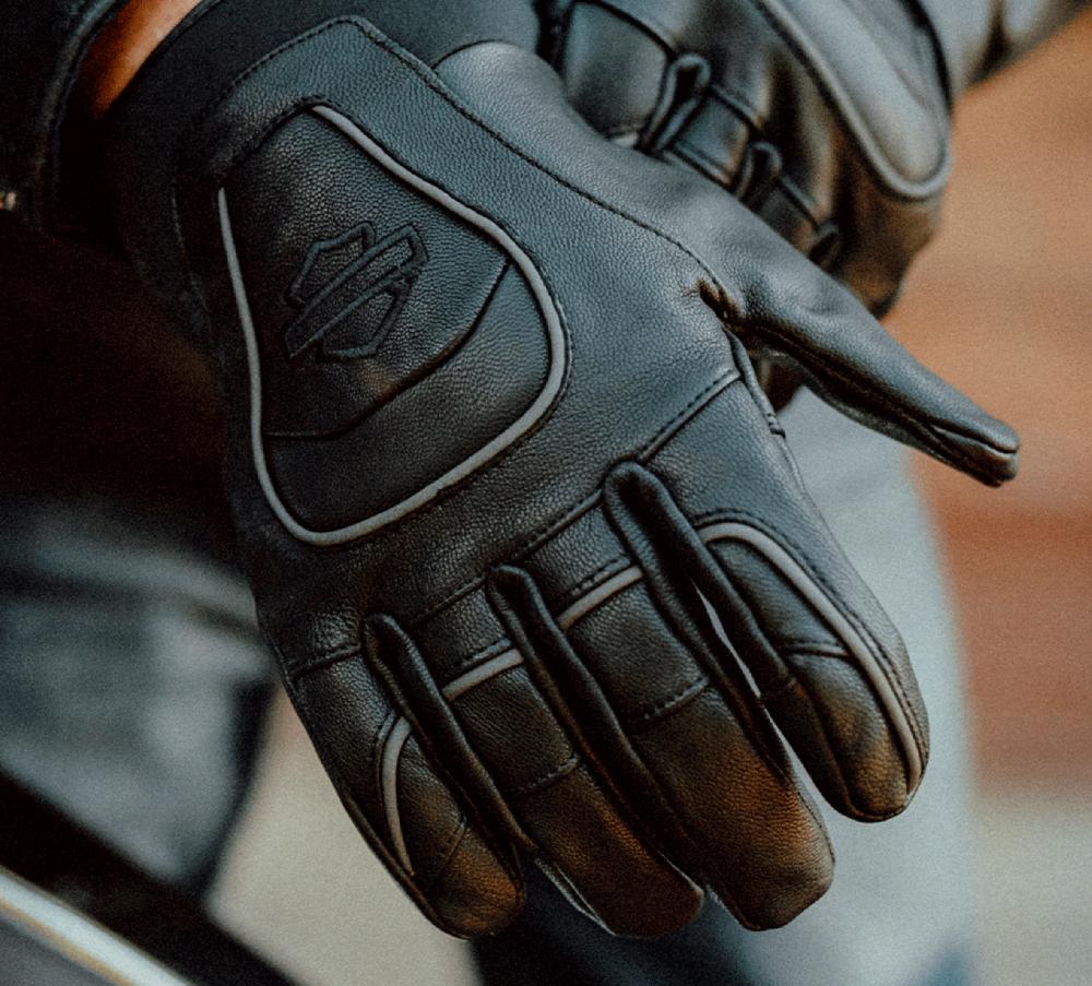 Harley Men's Waterproof Ovation Leather Gloves