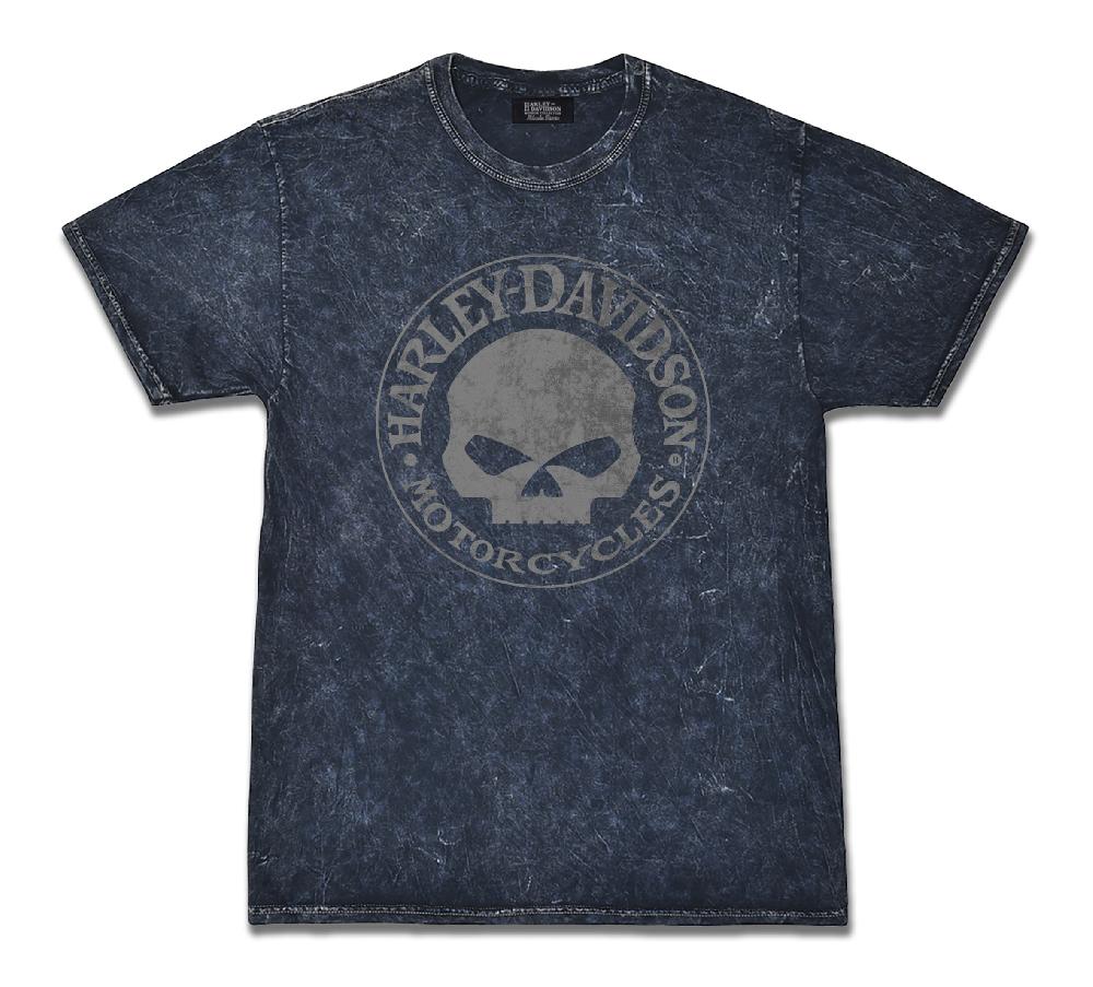 harley Men's Willie G. Skull Mineral Wash Tee