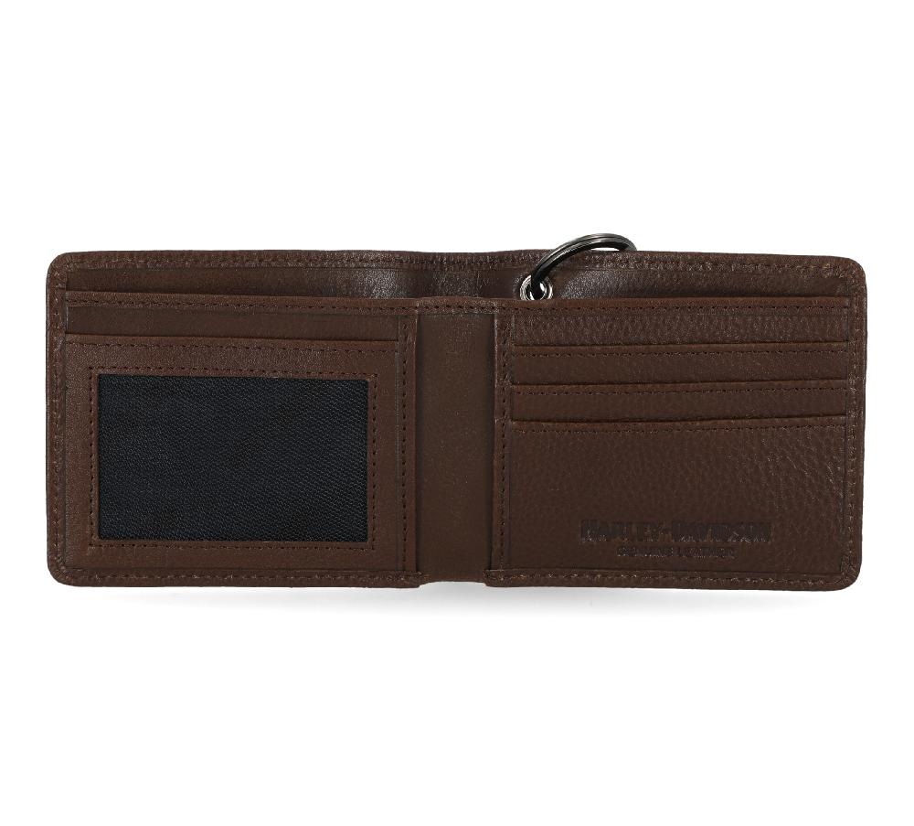 Harley Mens Eagle Billfold Wallet With Chain