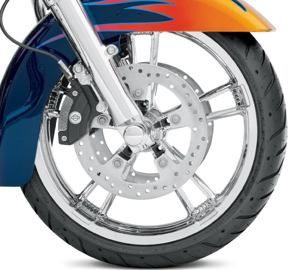 Harley Mirror Chrome Enforcer 19 In. Front Wheel