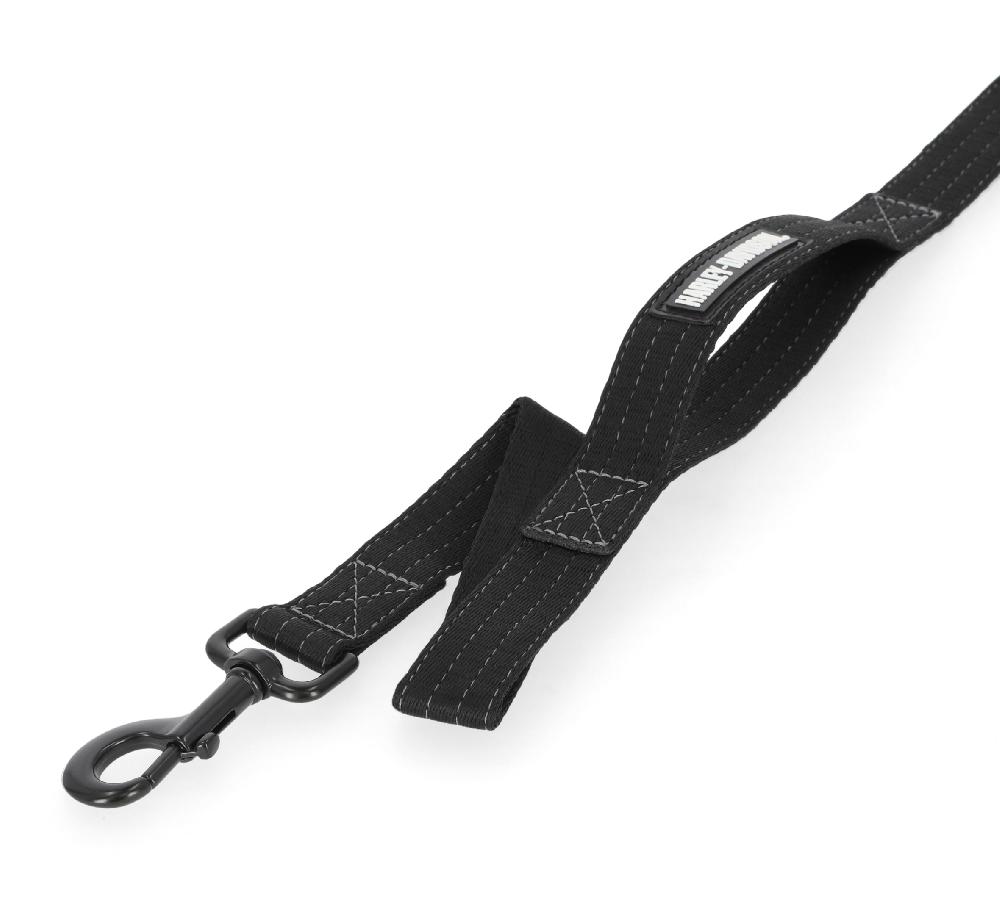 Harley Nylon Dog Leash Black - 6'
