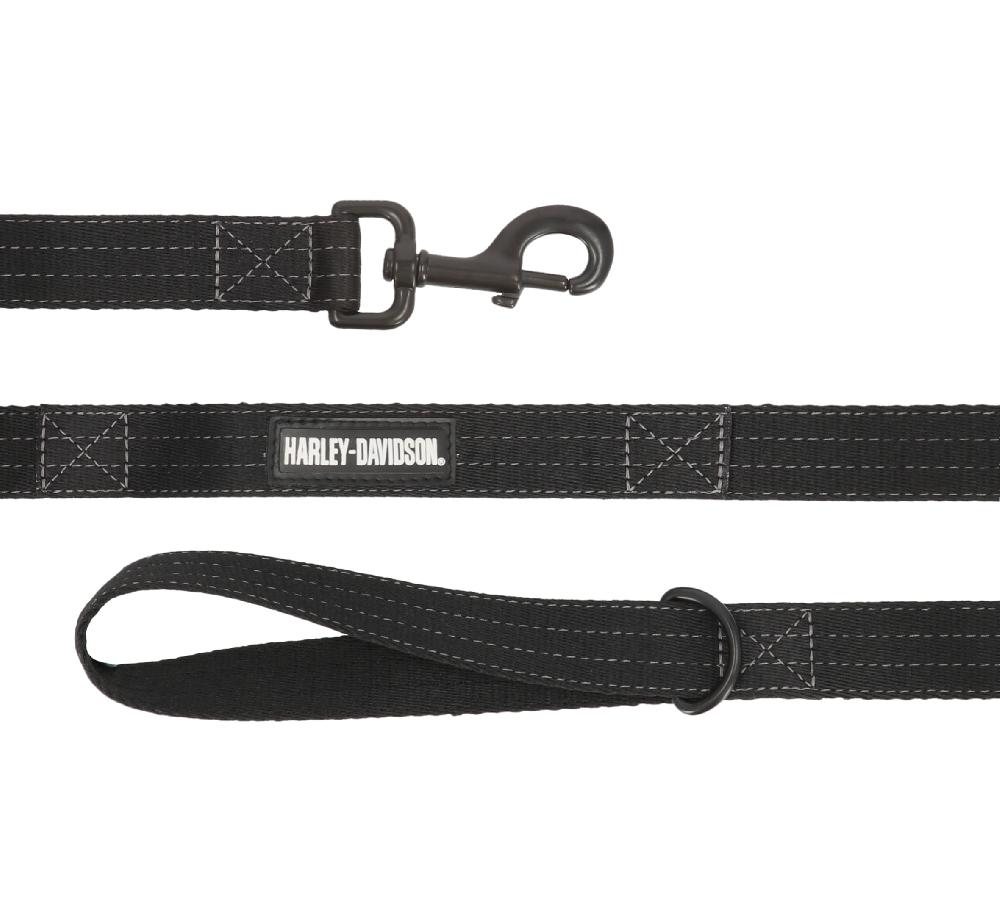 Harley Nylon Dog Leash Black - 6'