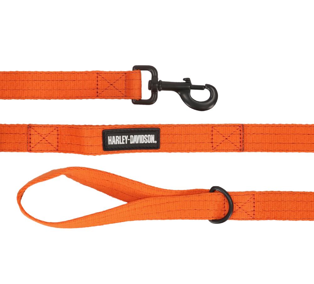 Harley Nylon Dog Leash Orange - 6'