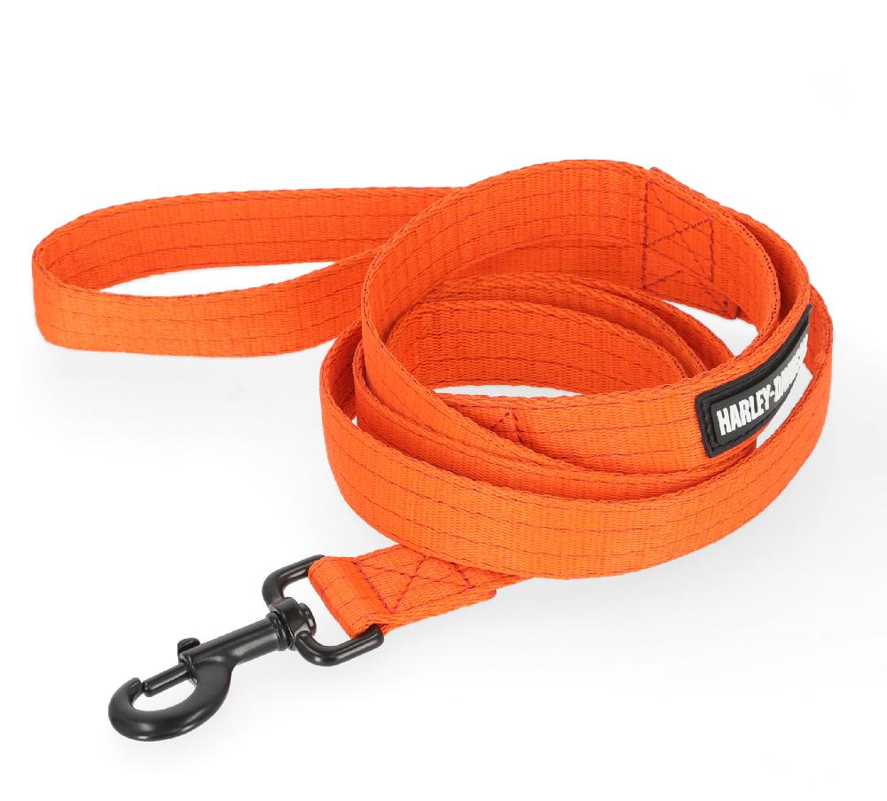harley Nylon Dog Leash Orange - 6'