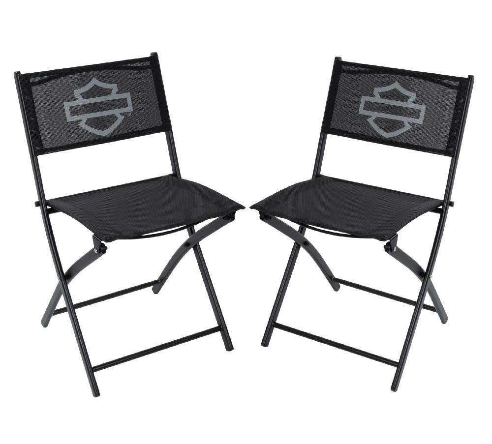 harley Open Bar & Shield Bistro Chair Set of 2