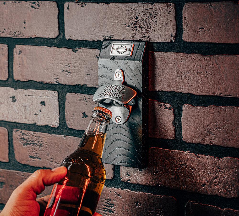 Harley Open Bar & Shield Bottle Opener