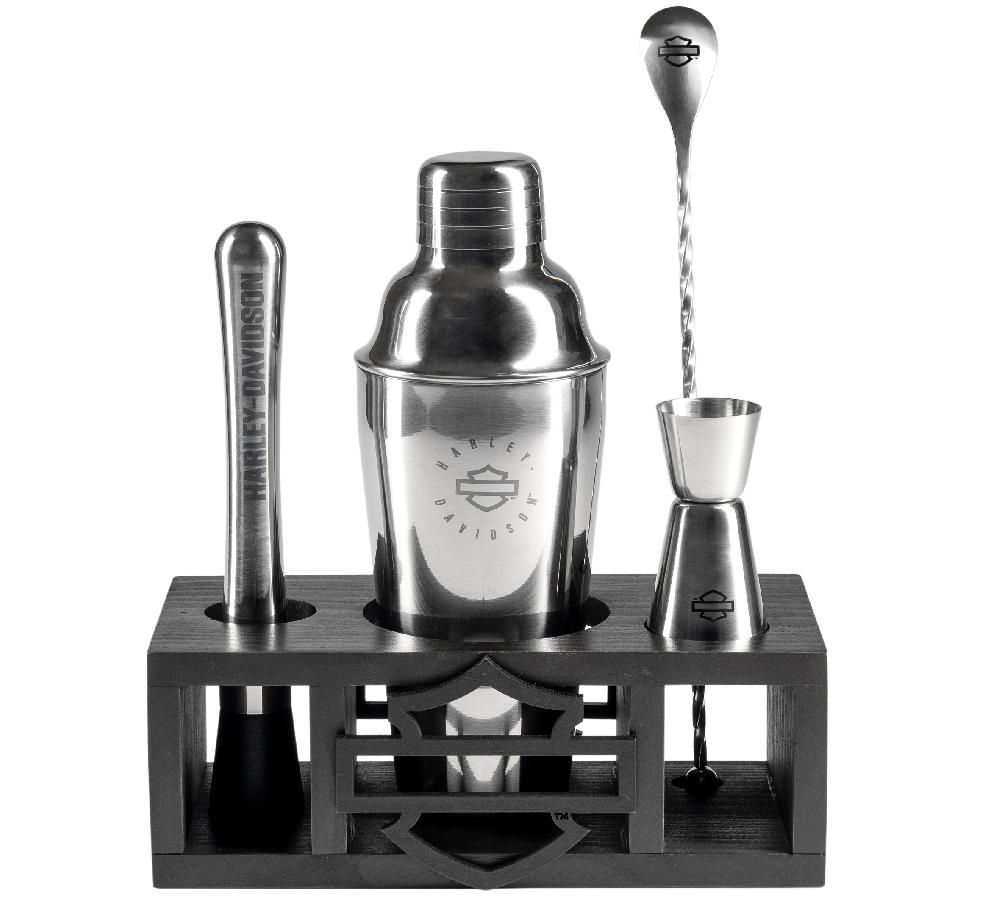 Harley Open Bar & Shield Cocktail Tool Set