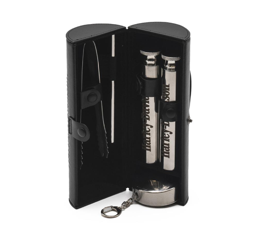 Harley Open Bar & Shield Eagle Travel Bar Set