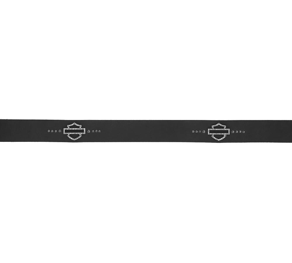 Harley Open Bar & Shield Quad Stud Belt