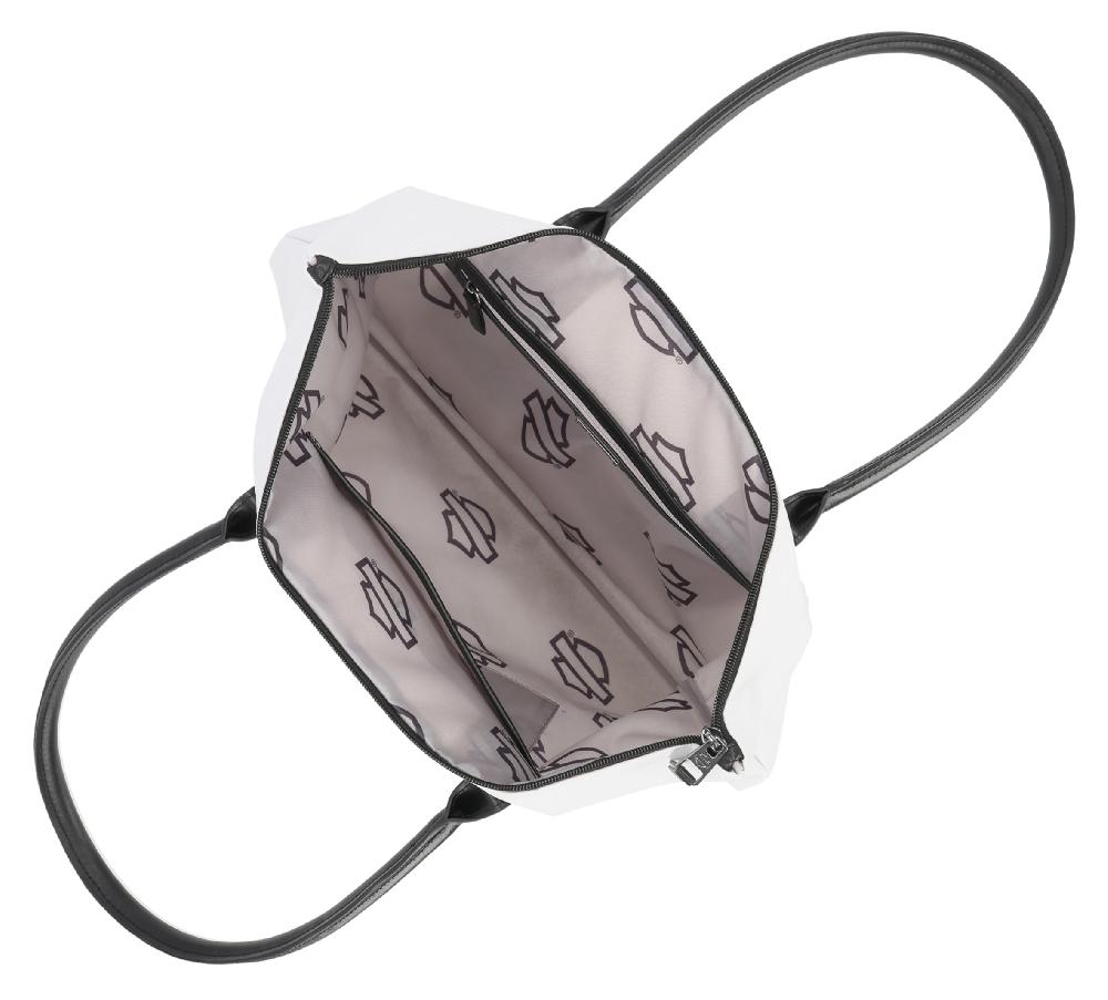 Harley Open Bar & Shield Rhinestone Flat Tote