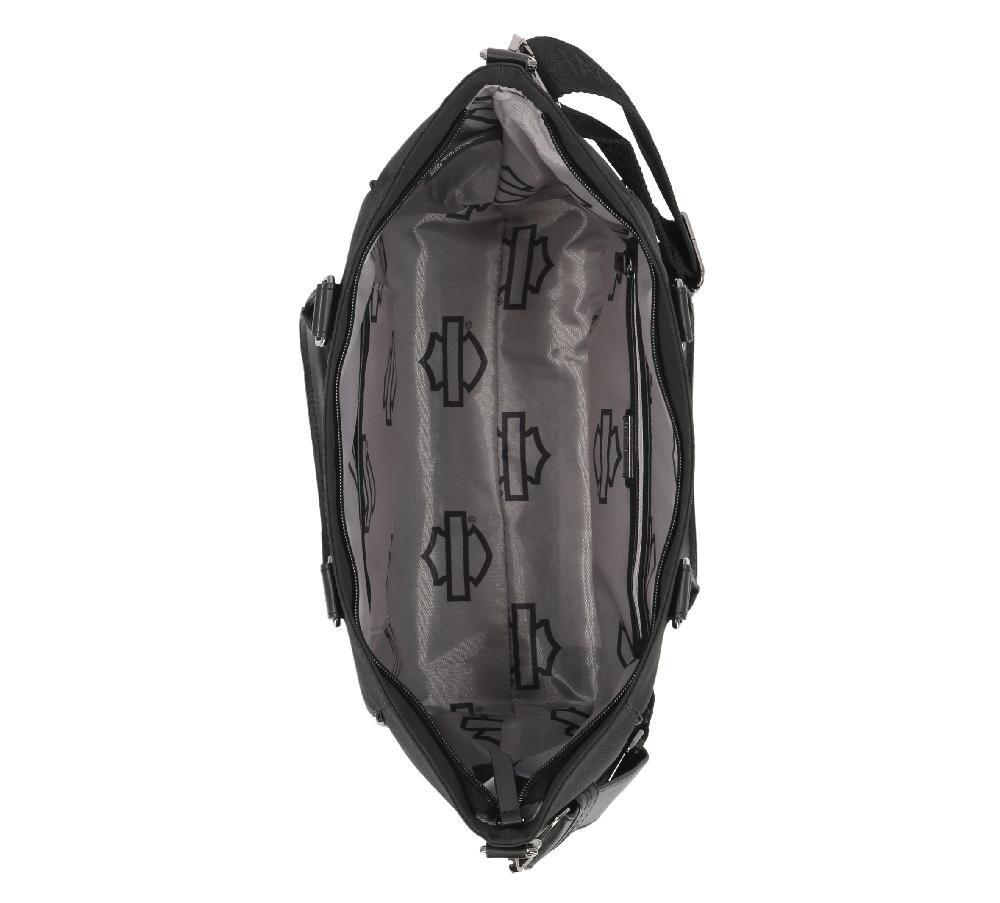 Harley Open Bar & Shield Rhinestone Satchel