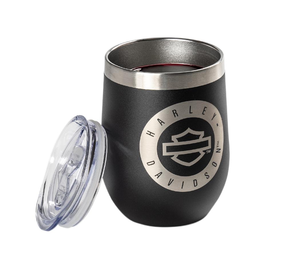 Harley Open Bar & Shield Stainless Wine Tumbler