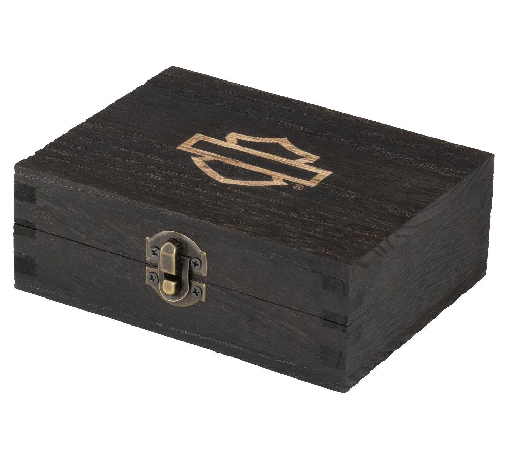 Harley Open Bar & Shield Stone Ice Cube Travel Set