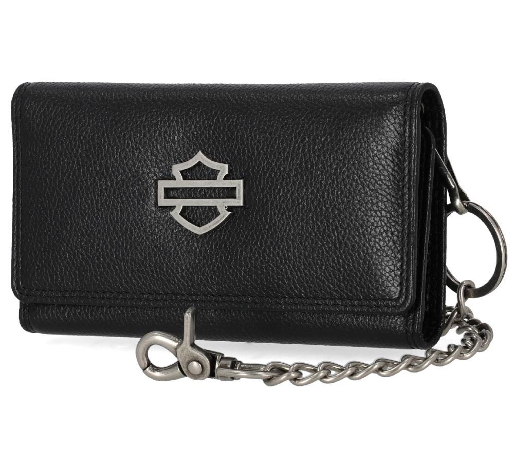 Harley Open Bar &Shield Trucker Chain Wallet