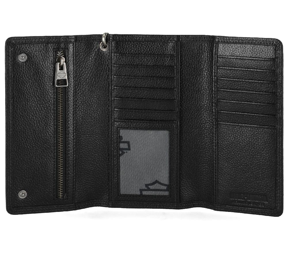 Harley Open Bar &Shield Trucker Chain Wallet