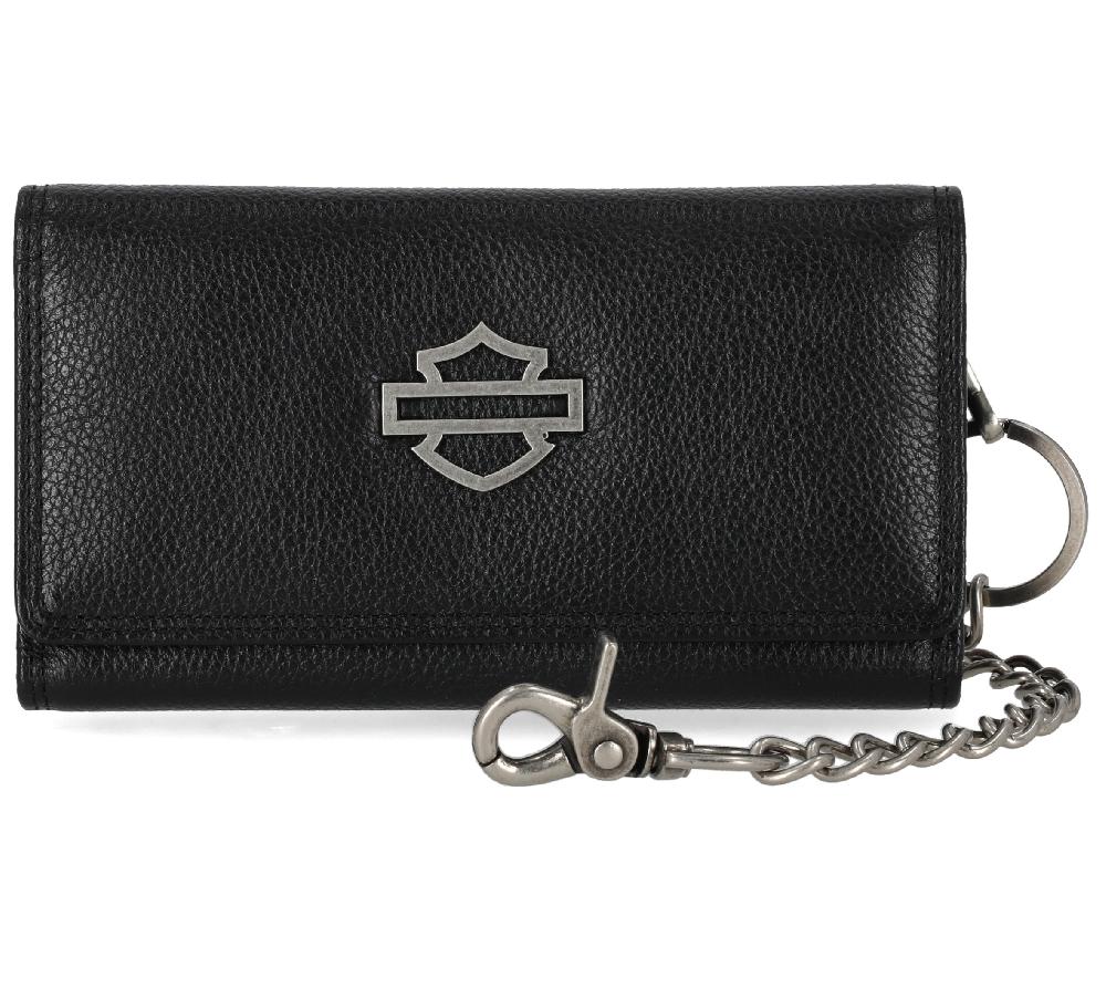 harley Open Bar &Shield Trucker Chain Wallet