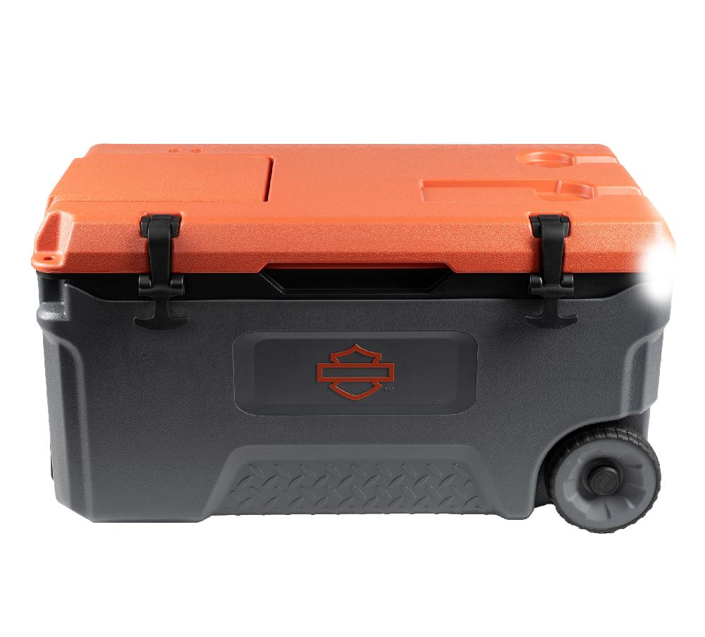 harley Open Bar & Shield Wheeled Cooler