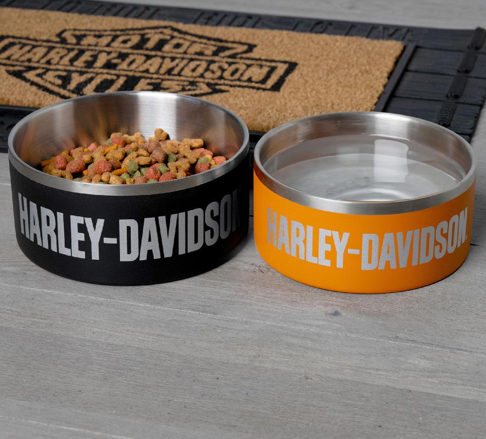 Harley Pet Bowl In Black