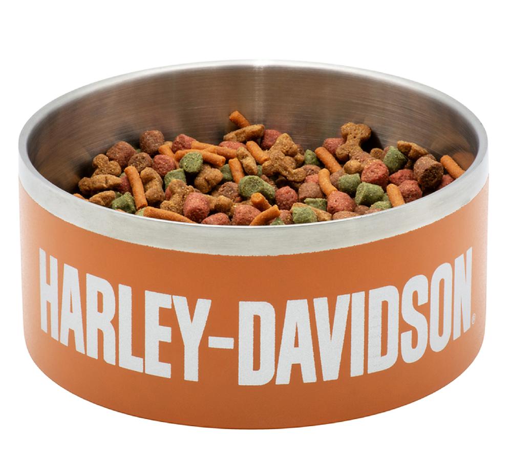 Harley Pet Bowl In Orange