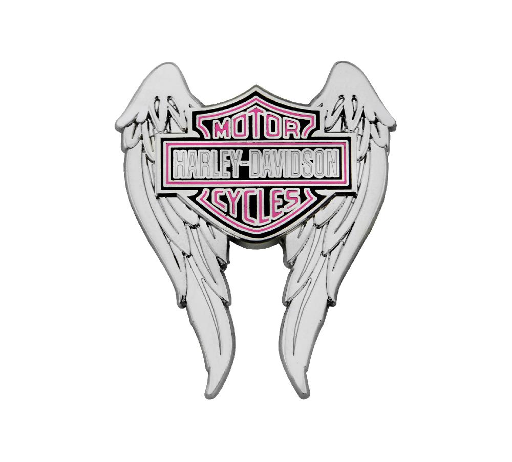 harley Pink Wings Pin