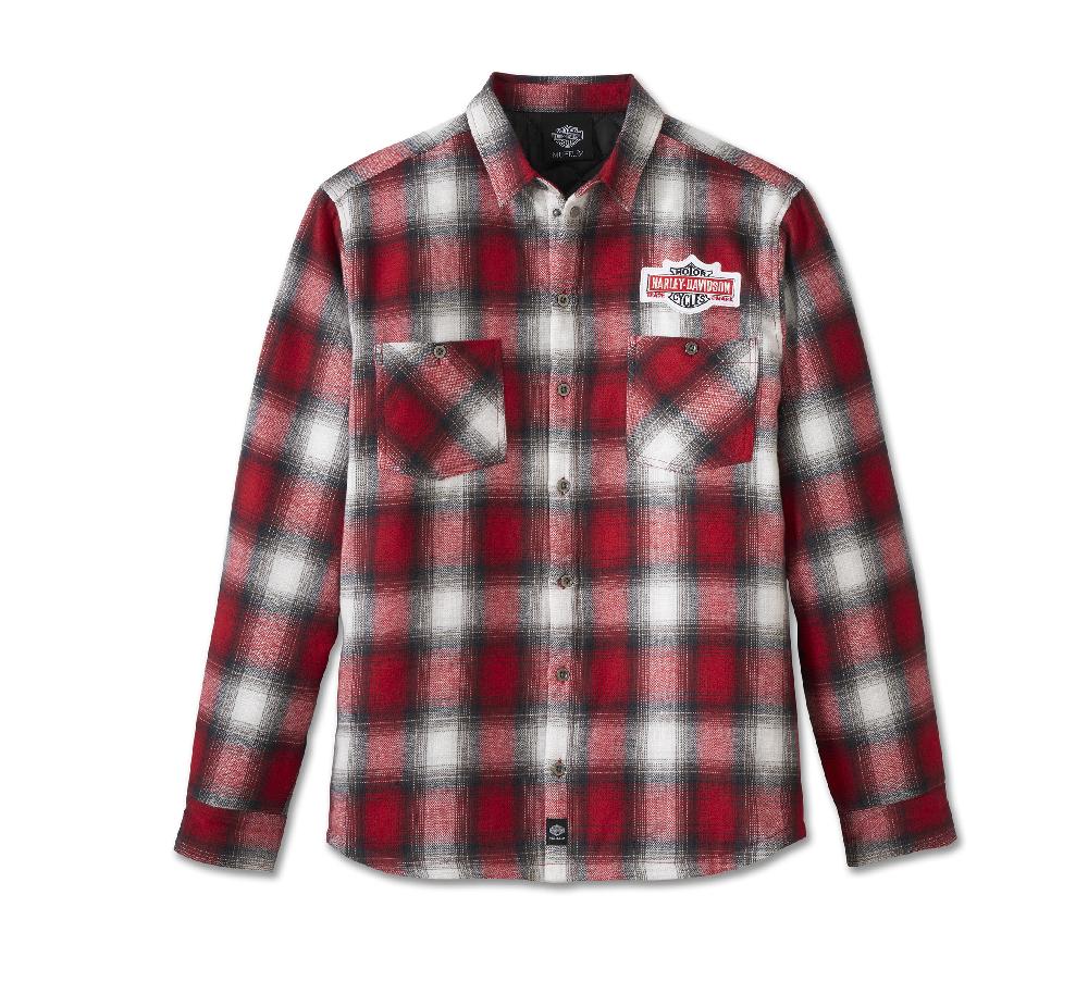 harley Plaid Bar & Shield Midweight Shirt Jacket