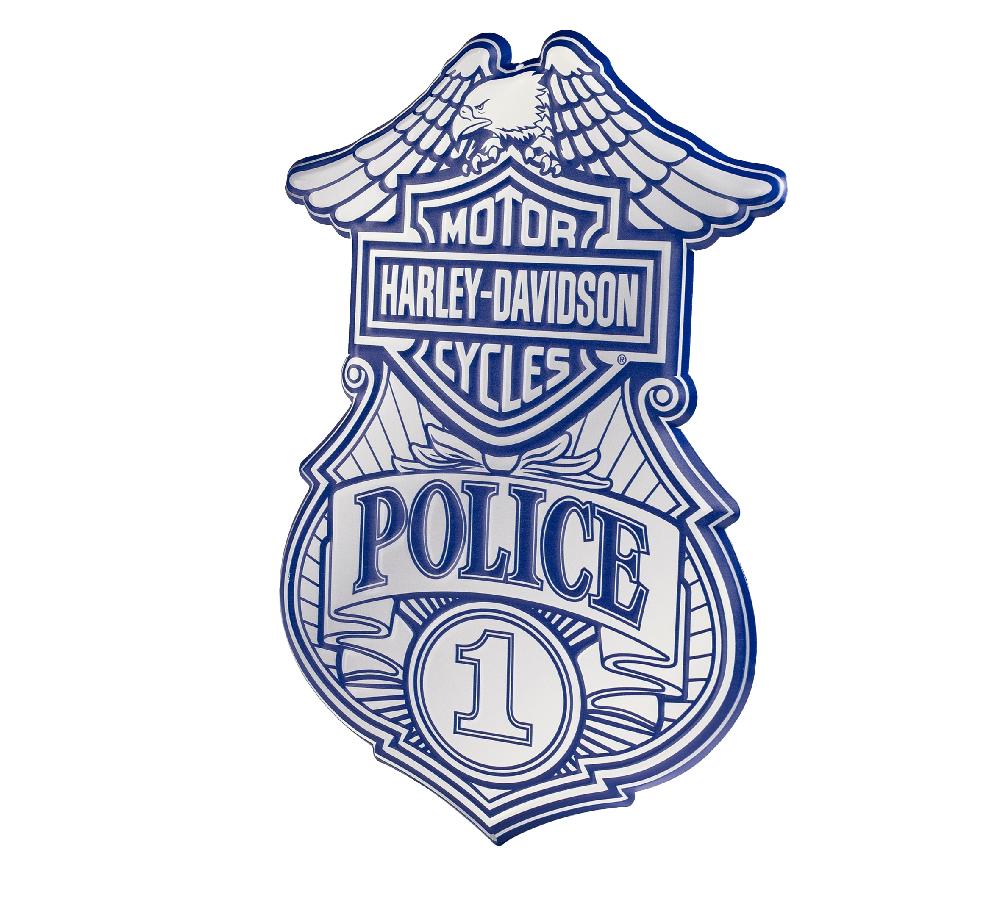 Harley Police Metal Sign