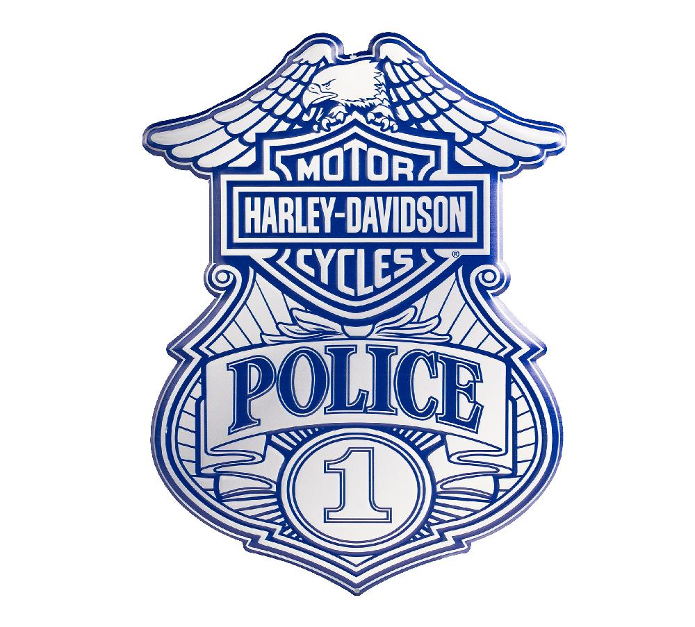 Harley Police Metal Sign