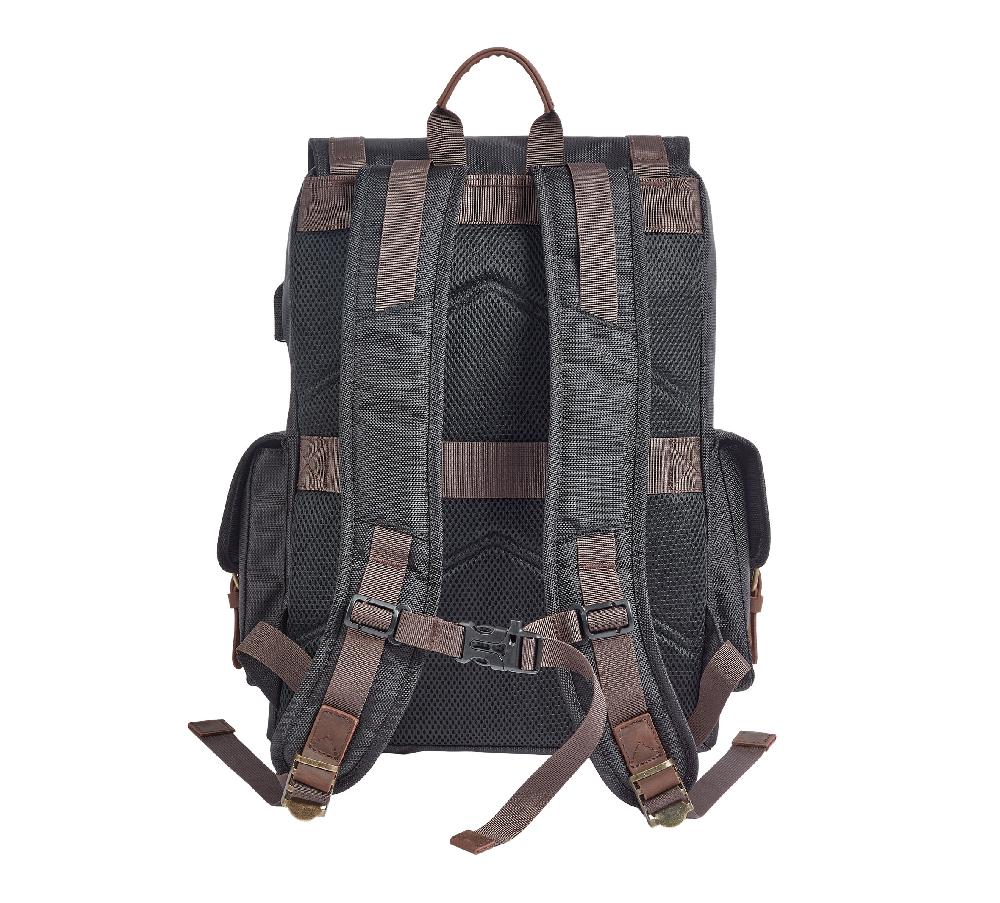 Harley Ponderosa Ballistic & Leather USB Backpack