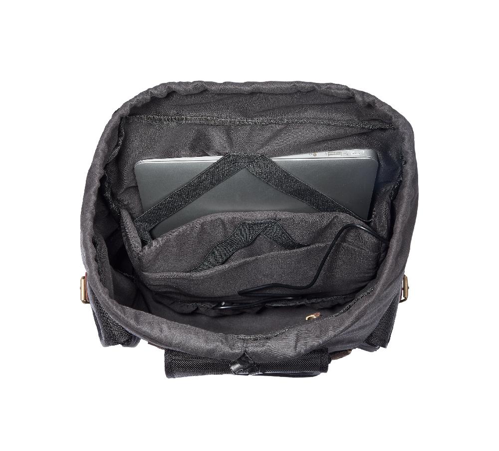 Harley Ponderosa Ballistic & Leather USB Backpack