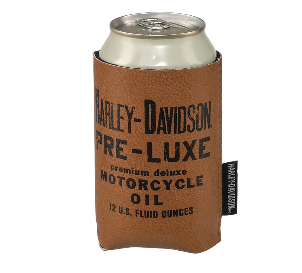 harley Pre-Lux Leatherette Can Cooler