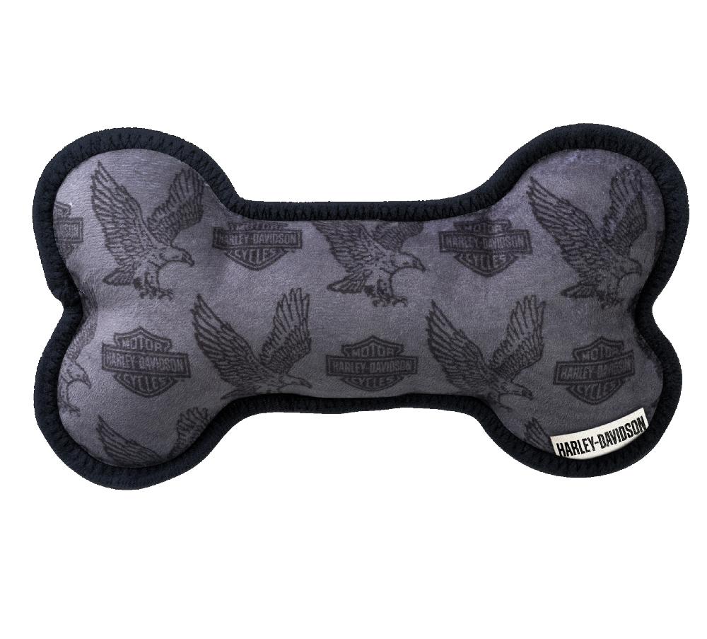 Harley Repeat Bar & Shield Eagle Stuffed Bone