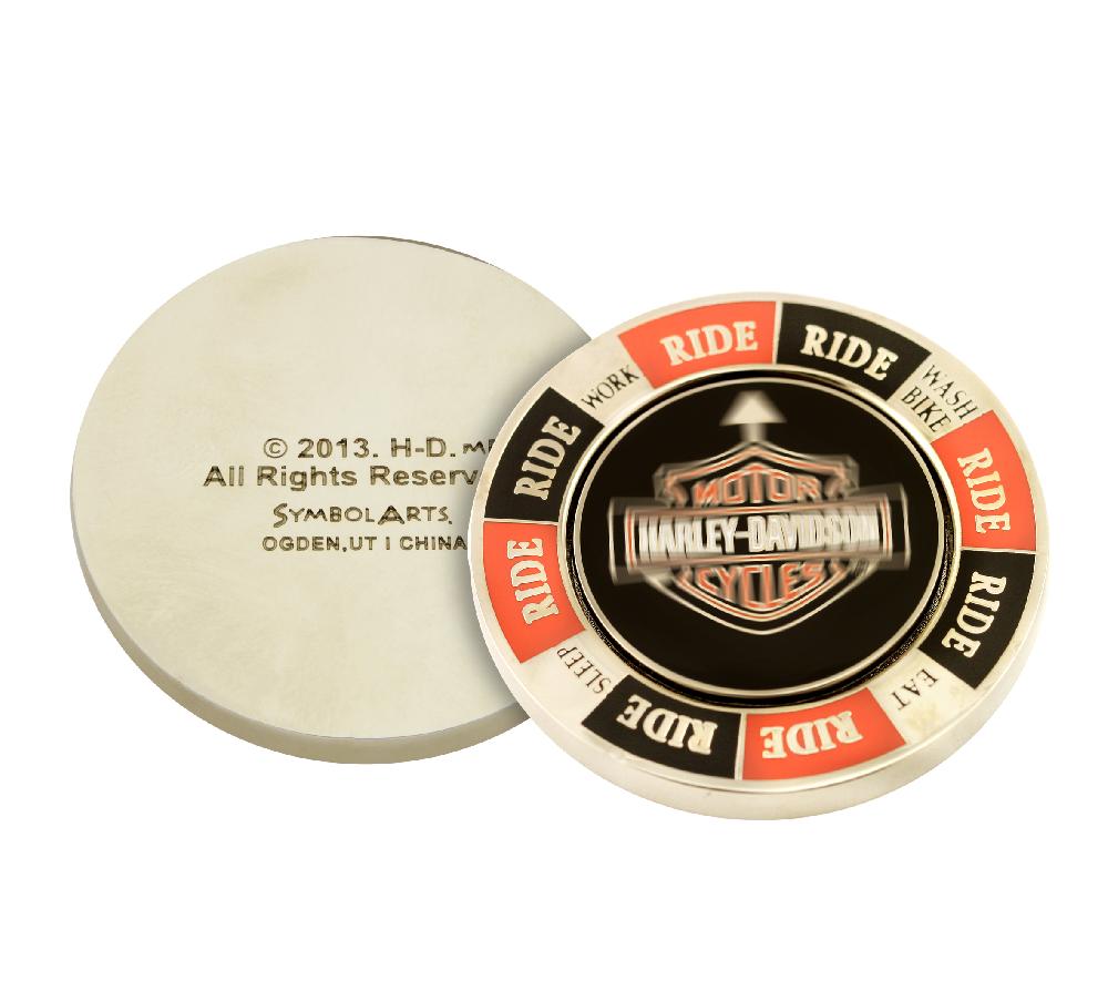 Harley Ride Spinner Coin