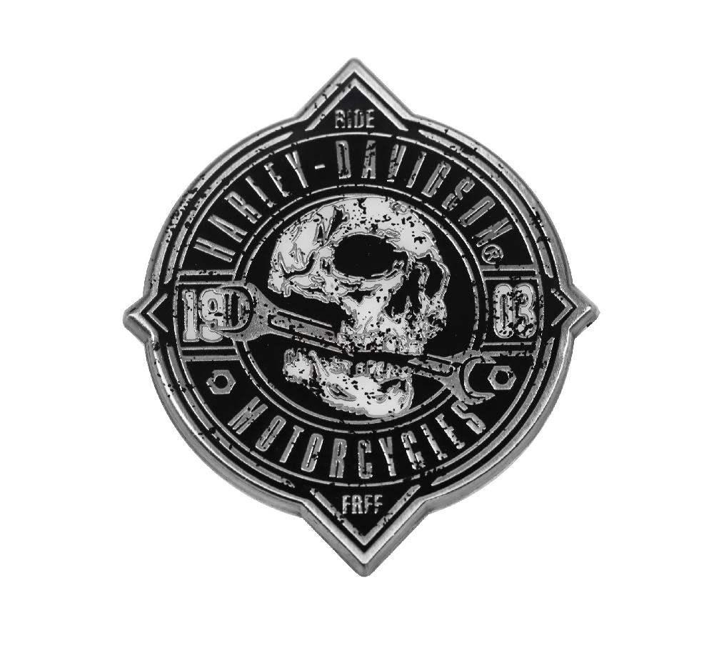 harley Rough Skull Stock Pin
