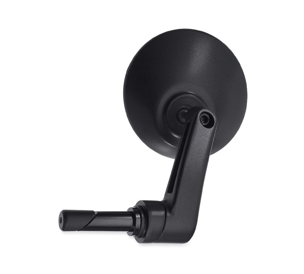 Harley Round Bar End Mirror - Left