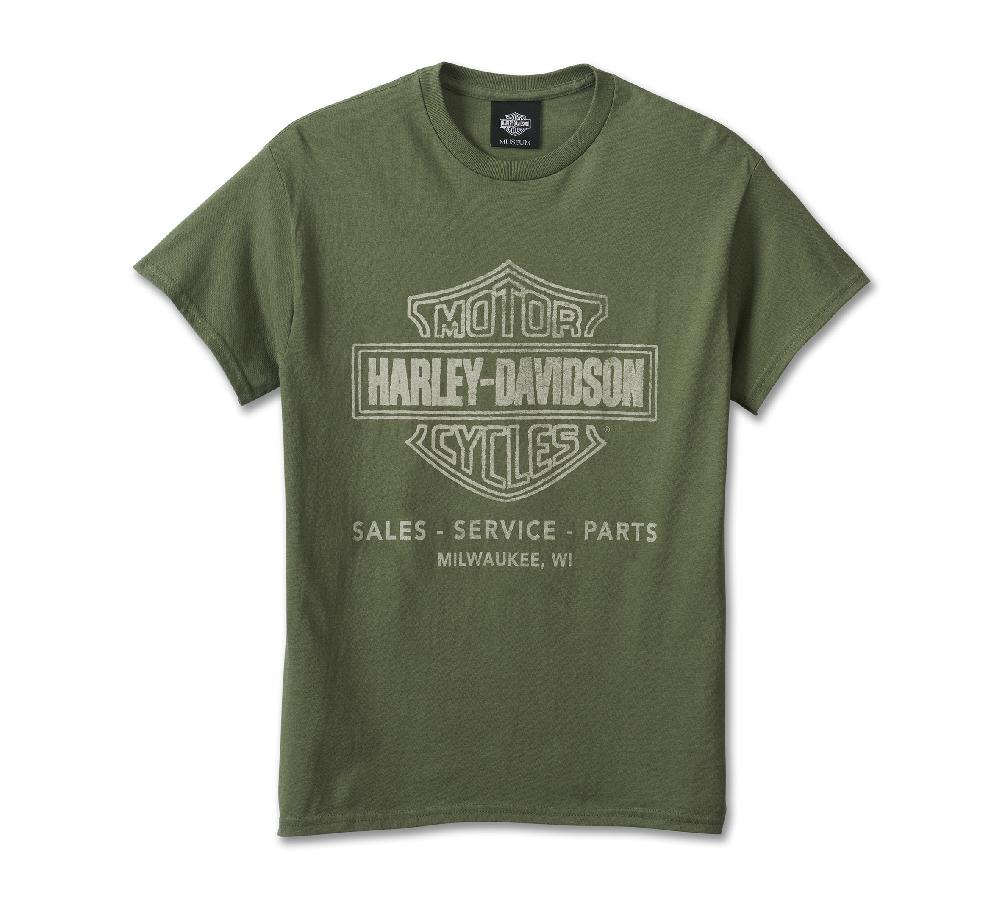 harley Sales Service and Parts Bar & Shield Tee