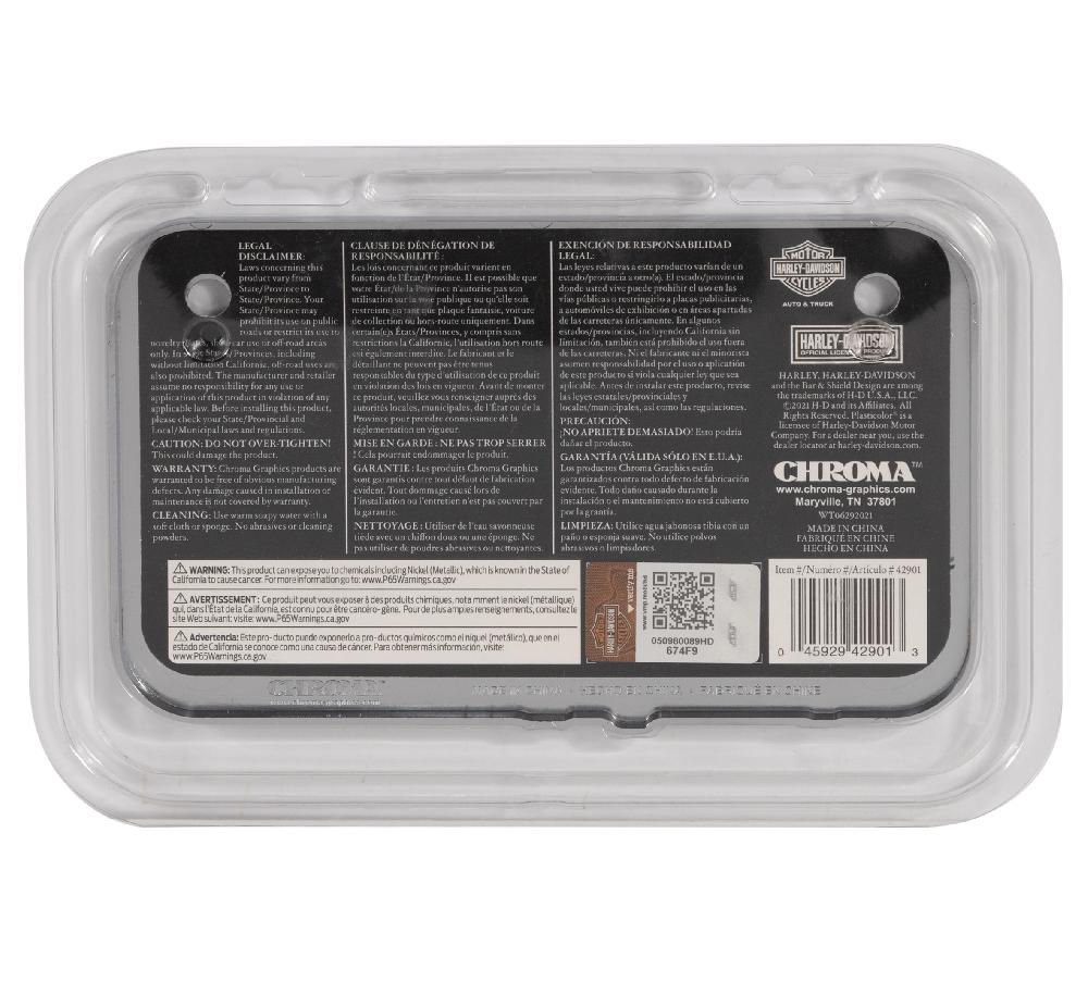 Harley Script Chrome Motorcycle License Frame