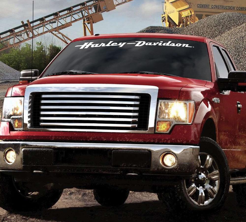 Harley Script Windshield Decal